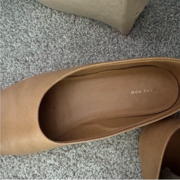 The Row Tan Square Toe Pump Flats - Picture 2 of 10